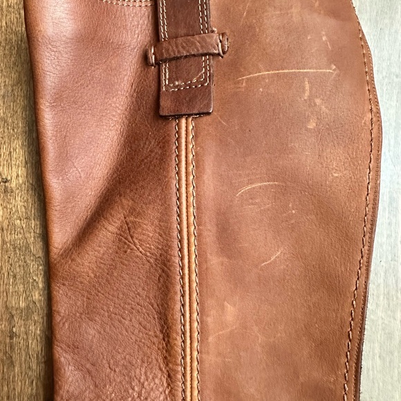 GORGEOUS ITALIAN MADE TAN HARNESS ENGINEER BOOTS - Picture 5 of 10